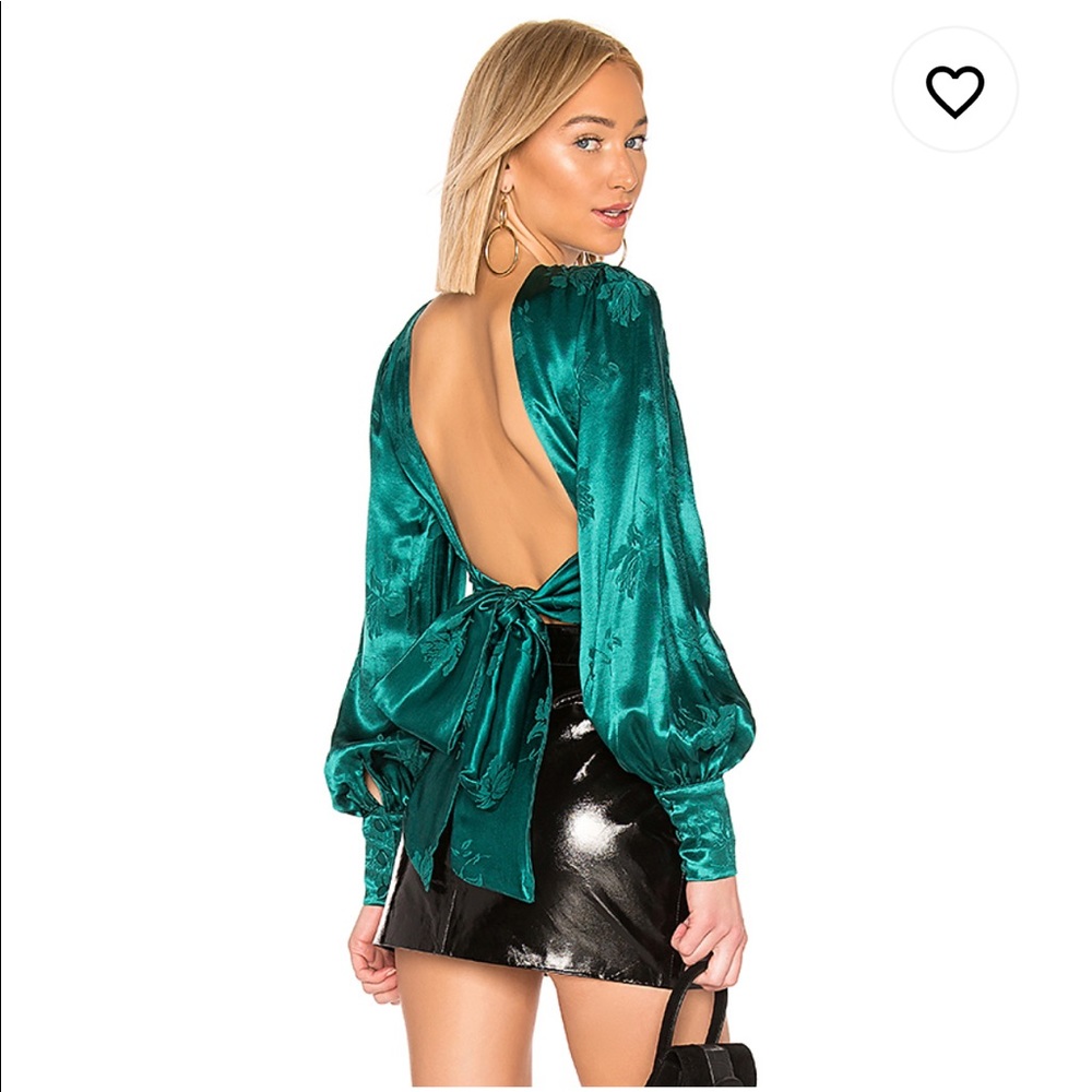 Open back long sleeve top